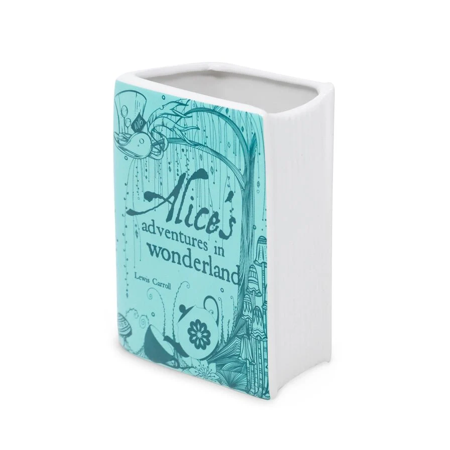 Alice in Wonderland Blue Book Vase - Image 5