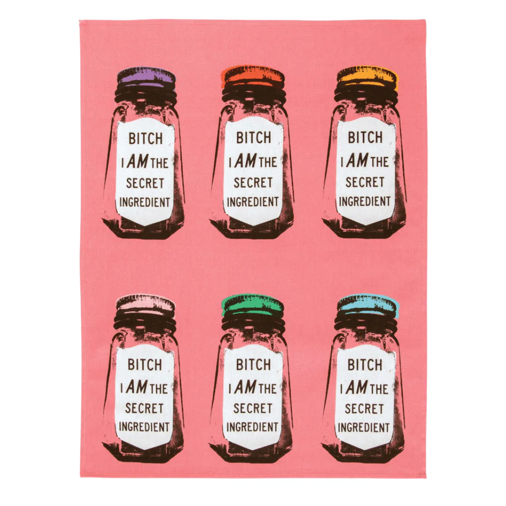 Blue Q Bitch I Am The Secret Ingredient Tea Towel | Rude Kitchen Towel - Image 2