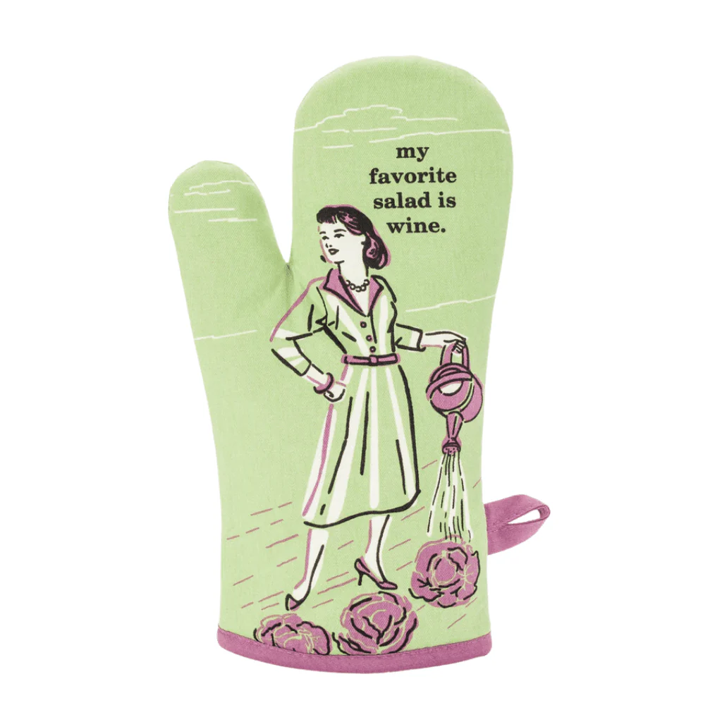 Blue Q My Favorite Salad Is Wine Oven Mitt