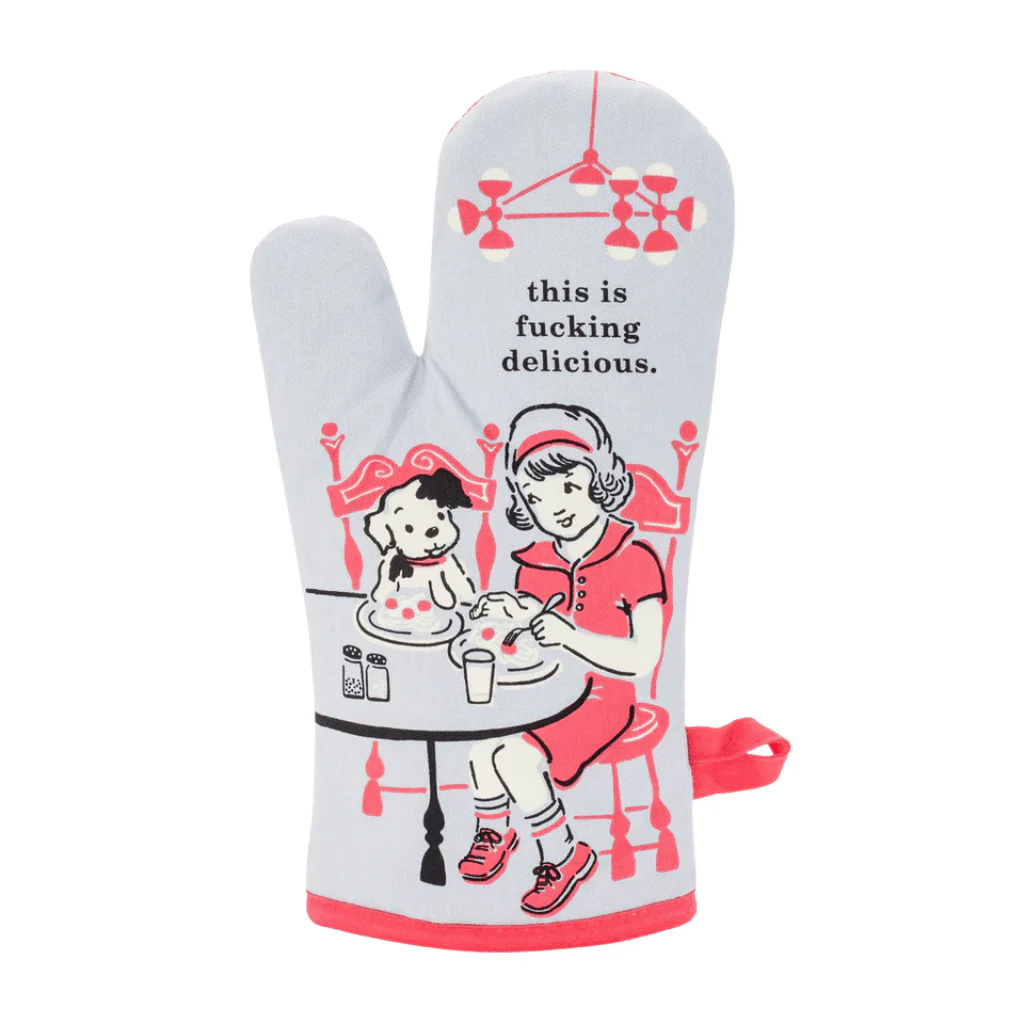 Blue Q This Is Fucking Delicious Oven Mitt | Rude Oven Glove - Image 2