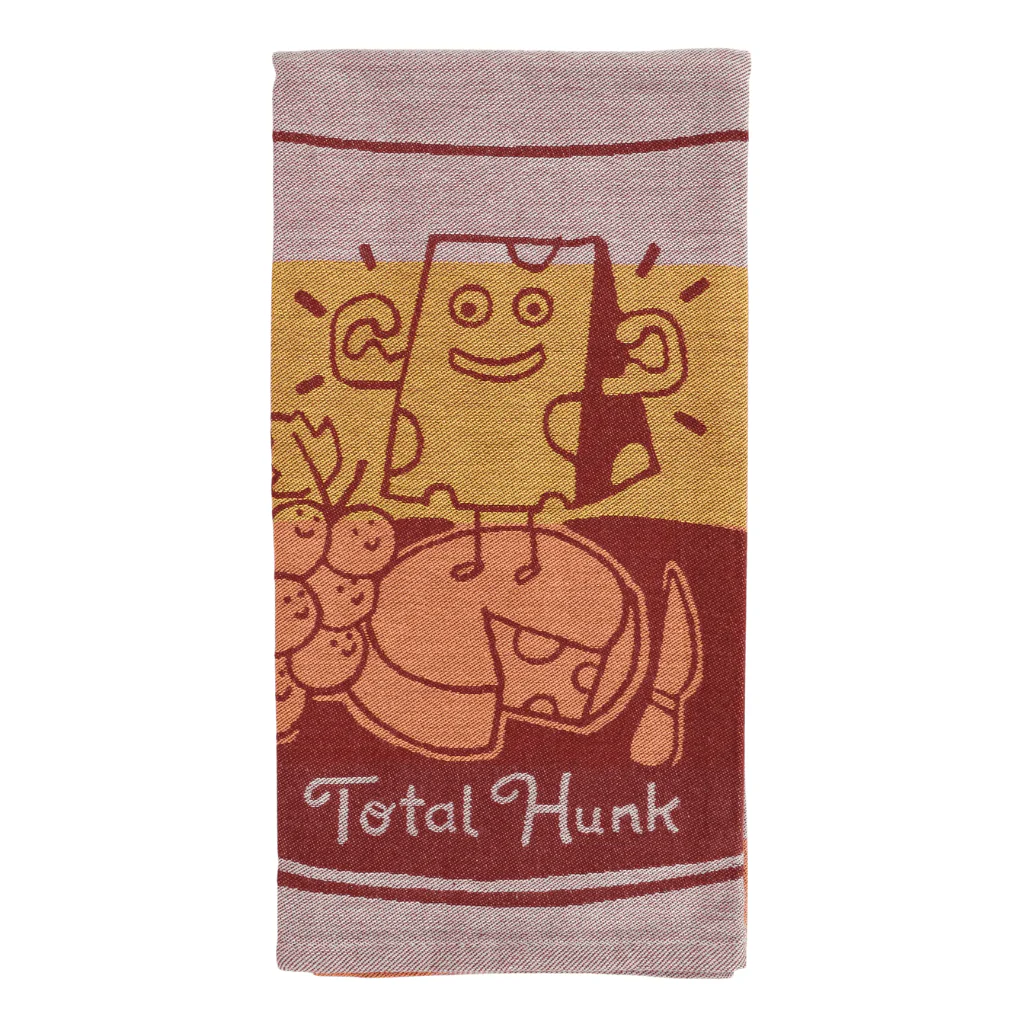 Blue Q Total Hunk Cheese Tea Towel | Funny Kitchen Towel