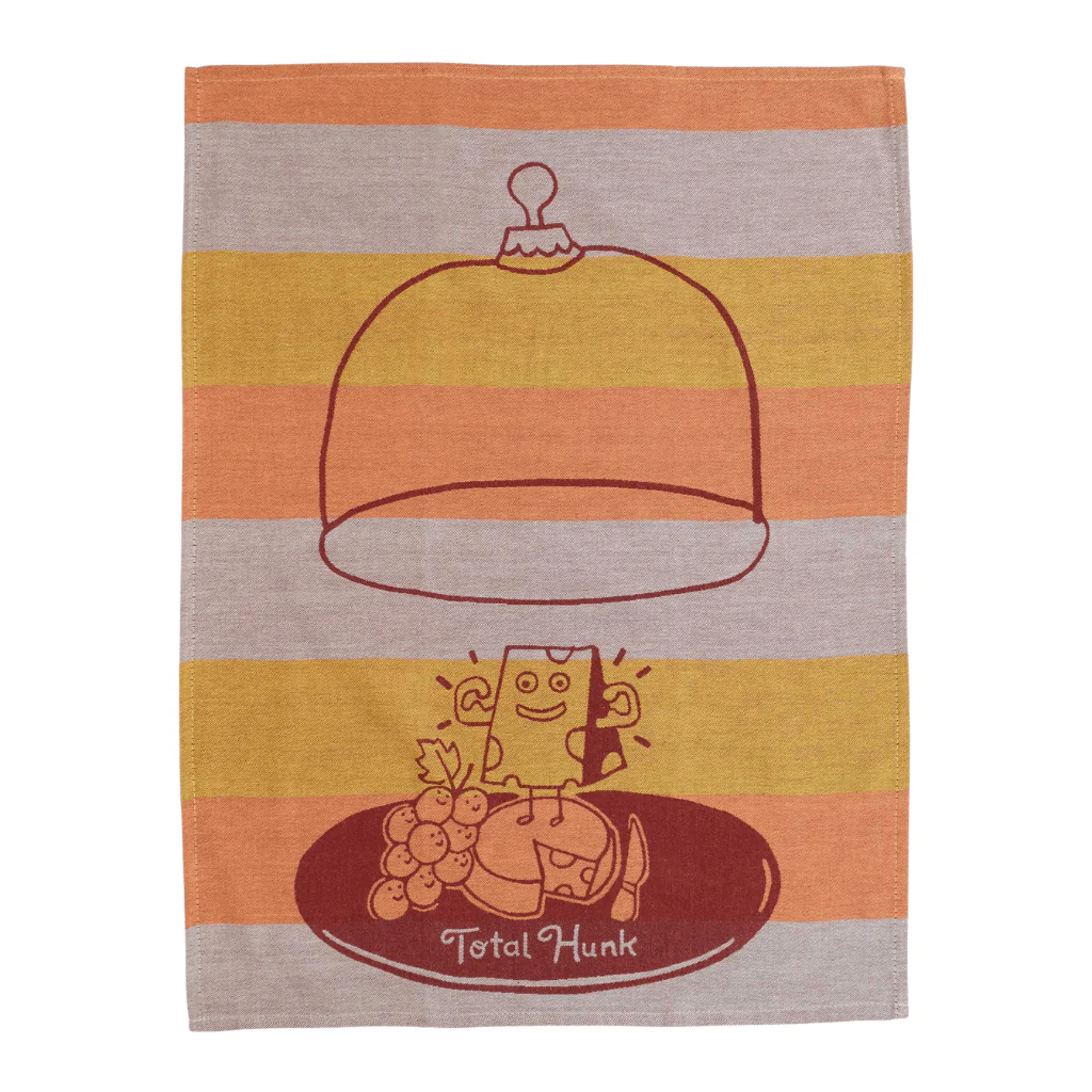 Blue Q Total Hunk Cheese Tea Towel | Funny Kitchen Towel - Image 2