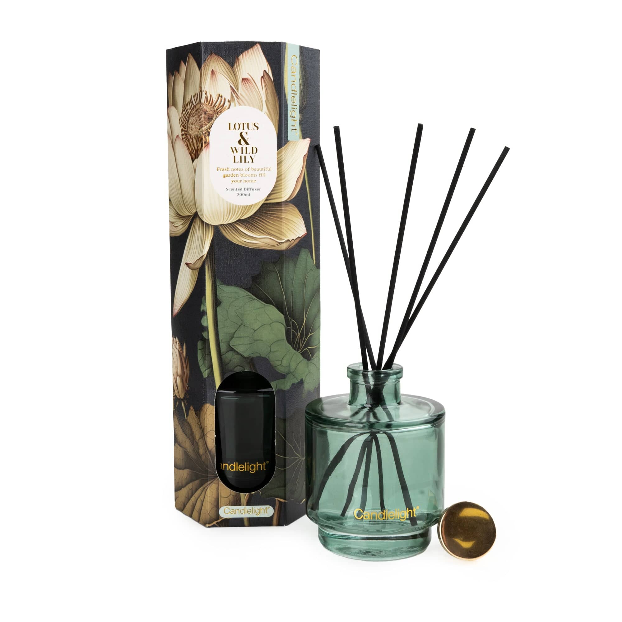 Candlelight 200ml Reed Diffuser – Lotus & Wild Lily