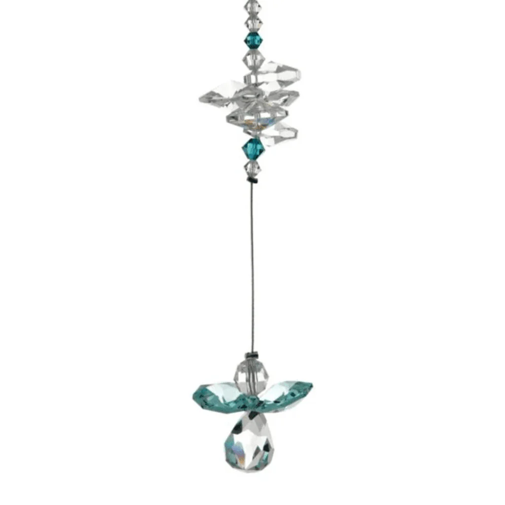 Wild Things Blue Zircon Guardian Angel Crystal Cascade – December Birthstone