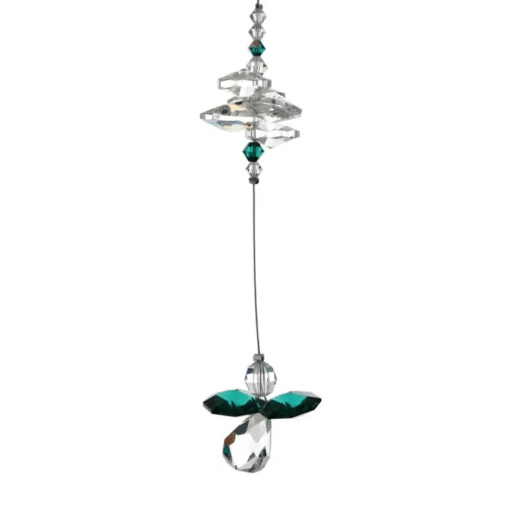 Wild Things Emerald Guardian Angel Crystal Cascade – May Birthstone