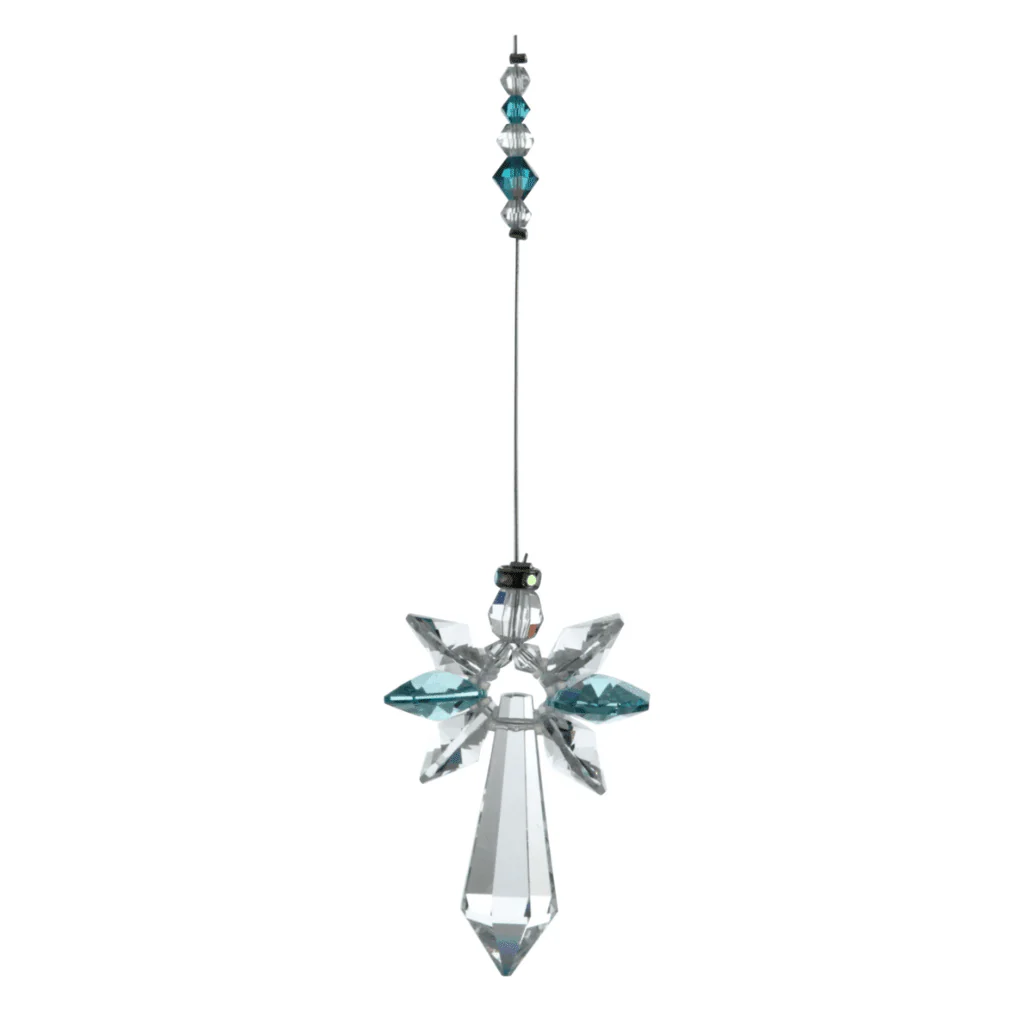 Wild Things Blue Zircon Cascade Guardian Angel – December Birthstone Gift