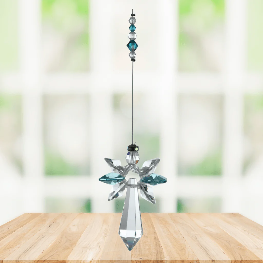Wild Things Blue Zircon Cascade Guardian Angel – December Birthstone Gift - Image 2