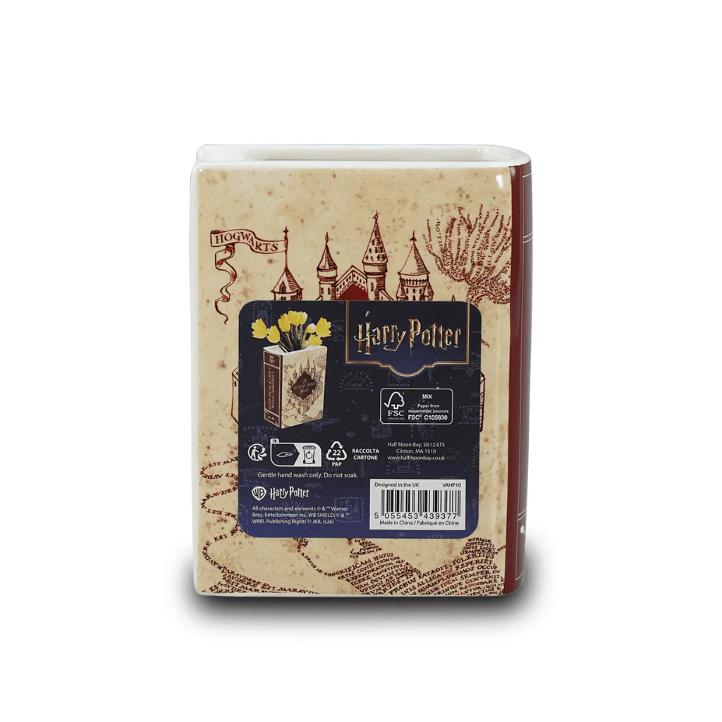 Harry Potter Marauder’s Map Ceramic Book Shaped Vase - Image 3