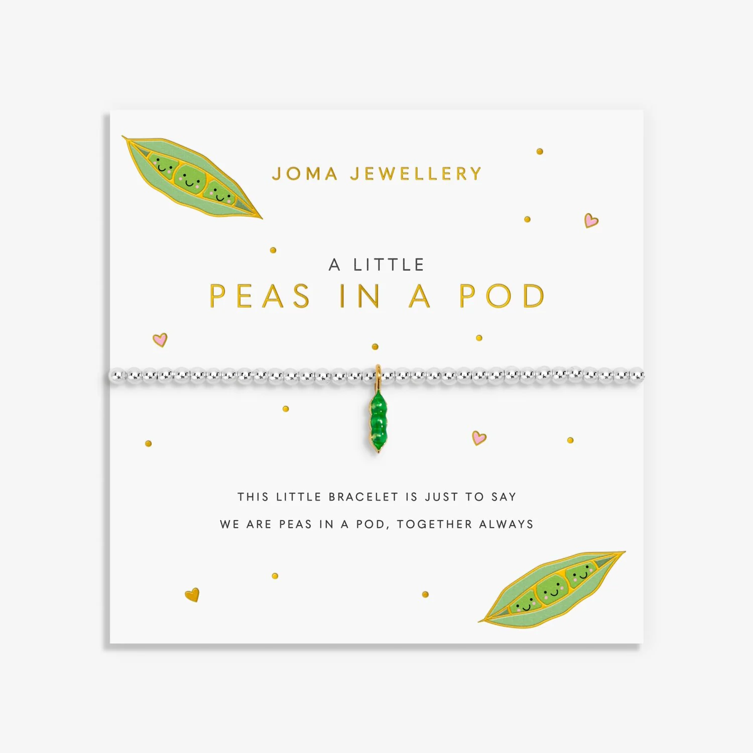 Joma Jewellery A Little Vibes Peas In A Pod Bracelet