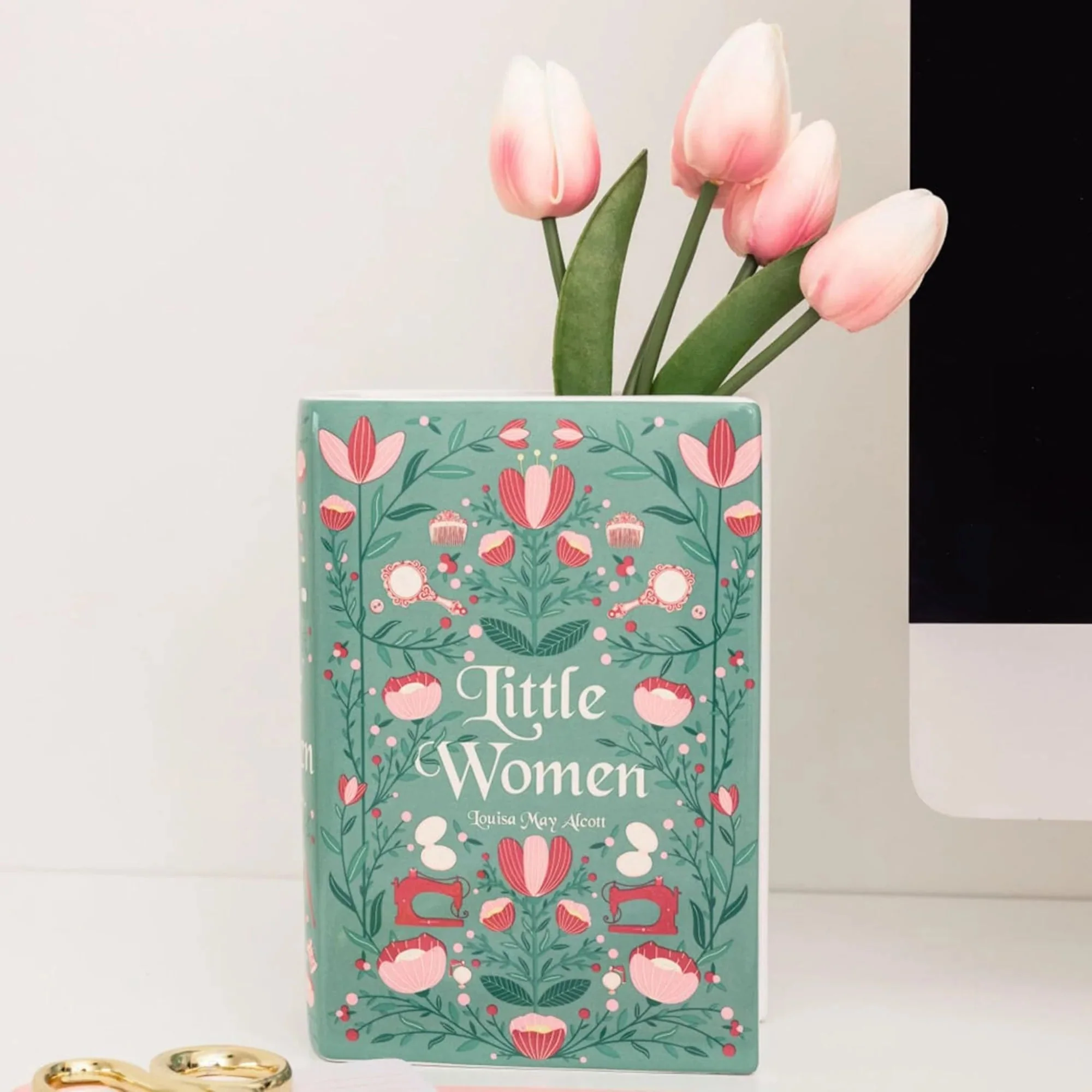 Little Women Floral Book Vase - Image 4