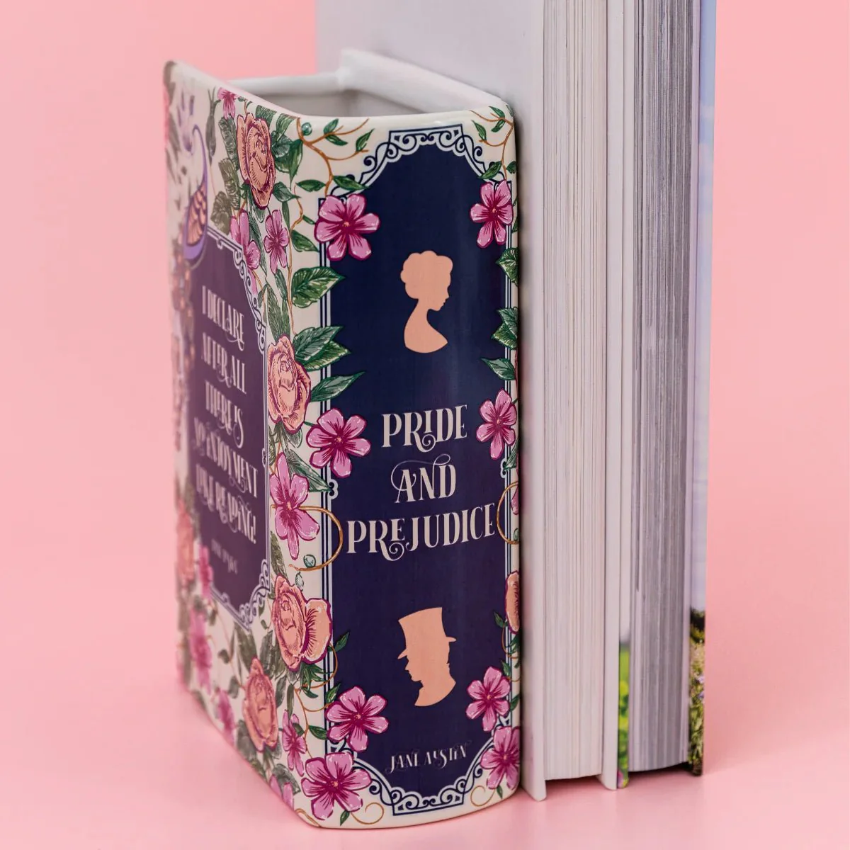 Pride and Prejudice Floral Book Vase - Image 5