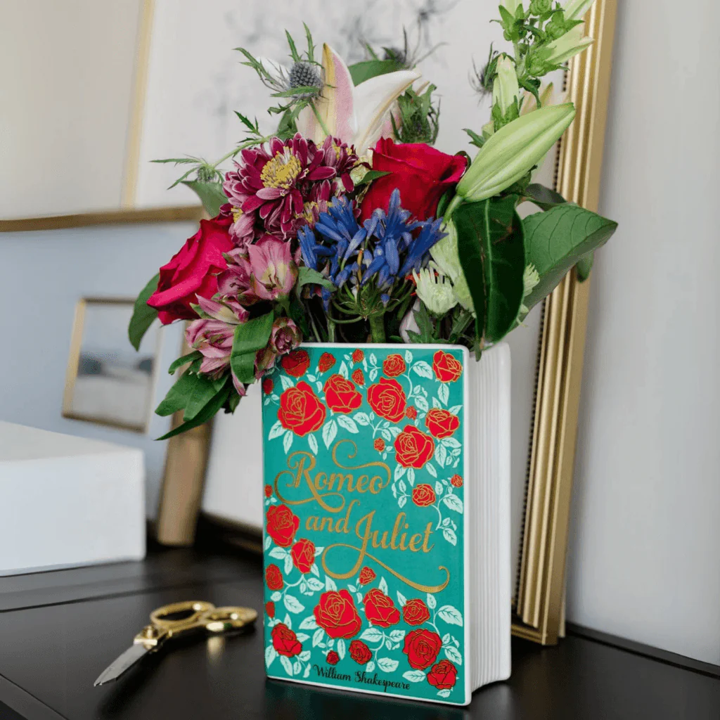 Romeo and Juliet Floral Book Vase - Image 5