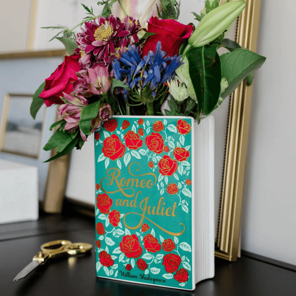 Romeo and Juliet Floral Book Vase - Image 6
