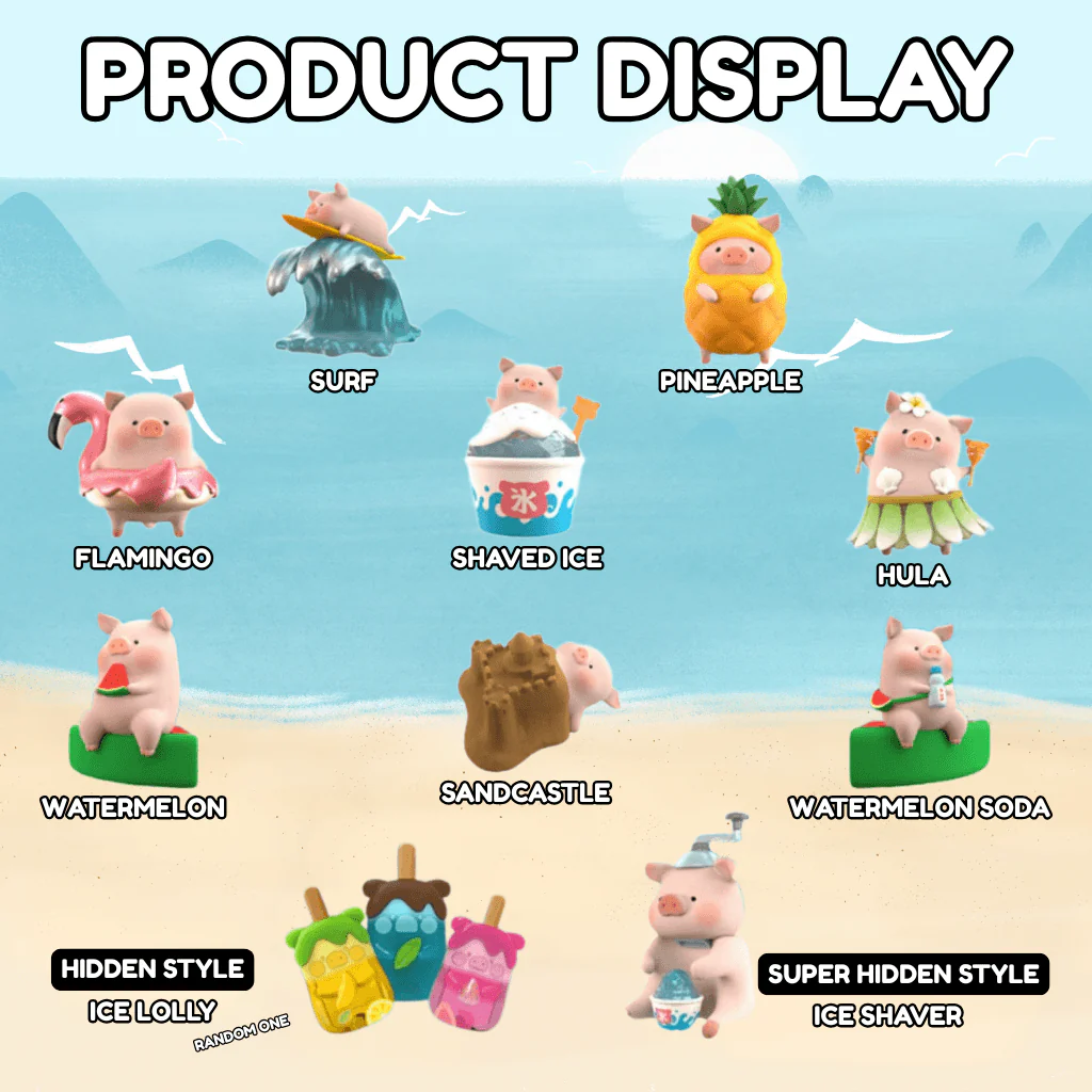 LuLu the Piggy Beach Party Blind Box Figure - Image 3