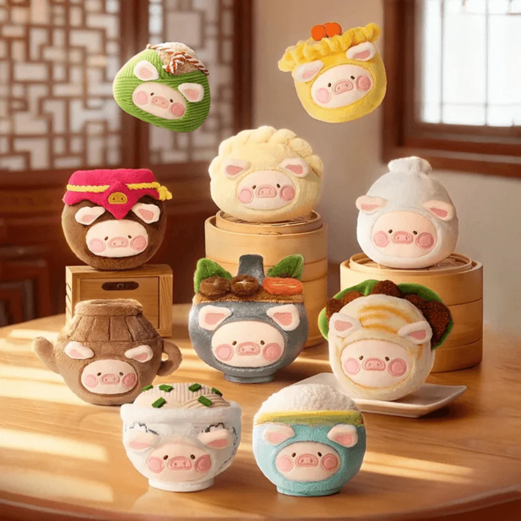 LuLu the Piggy Dim Sum House Plush Keychain Blind Box