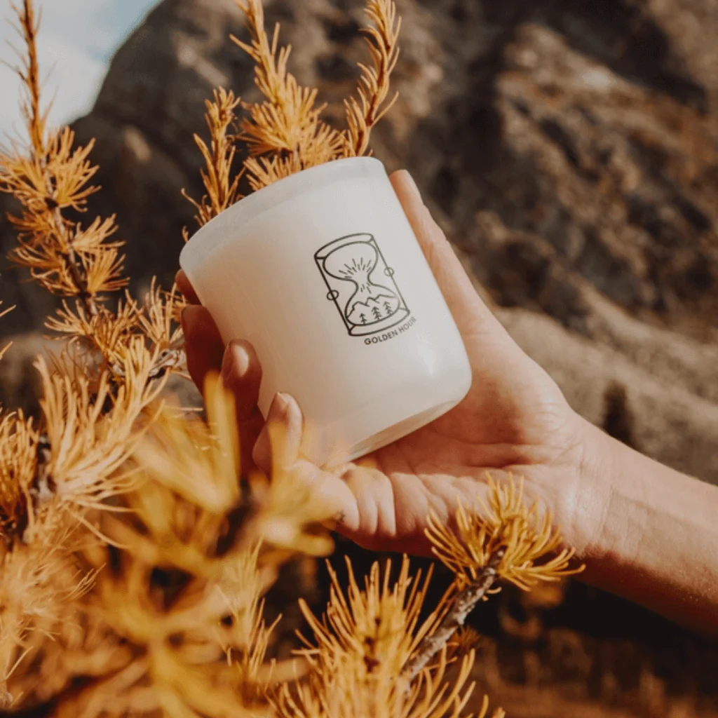 Milkjar Golden Hour Candle – Cashmere, Cedarwood & Musk Coconut Soy Candle 8oz - Image 10