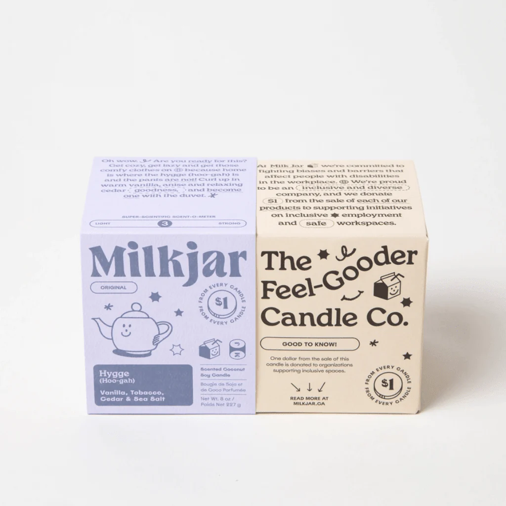 Milkjar Hygge Candle – Vanilla, Tobacco, Cedar & Sea Salt Coconut Soy Candle 8oz - Image 3
