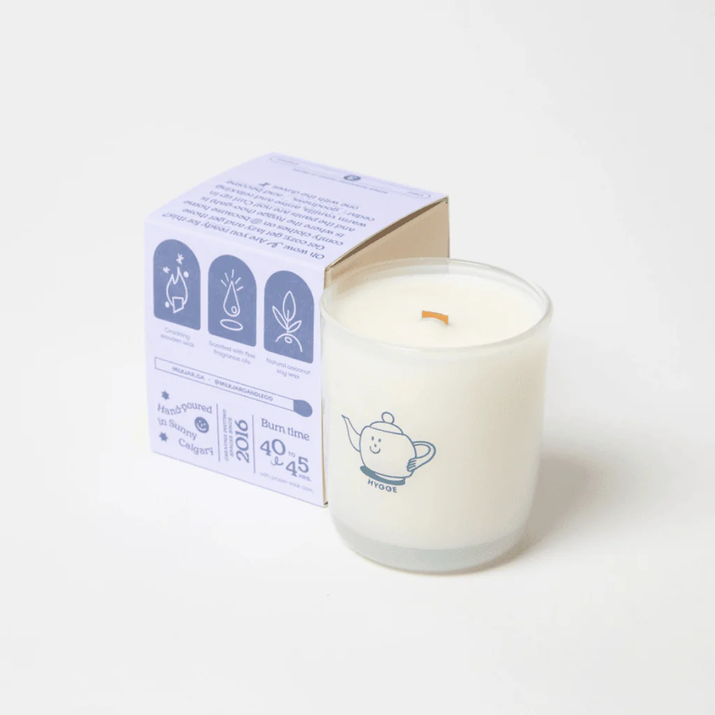 Milkjar Hygge Candle – Vanilla, Tobacco, Cedar & Sea Salt Coconut Soy Candle 8oz - Image 4