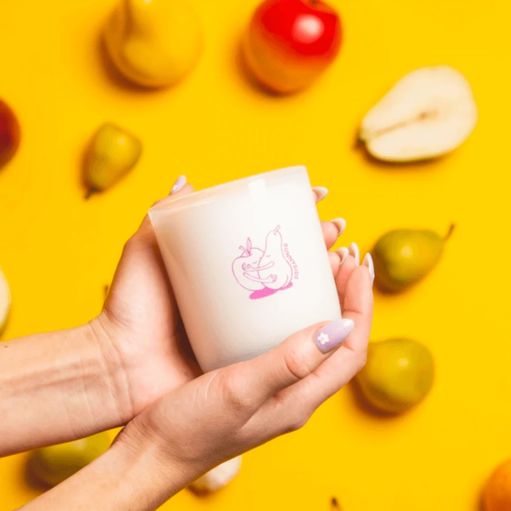 Milkjar Sunnyside Candle – White Nectarine & Pear Coconut Soy Candle 8oz - Image 11