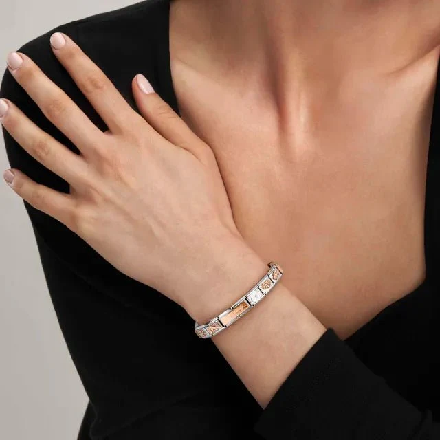 Nomination Composable Double Link Rose Gold - Love With Flower - Image 3
