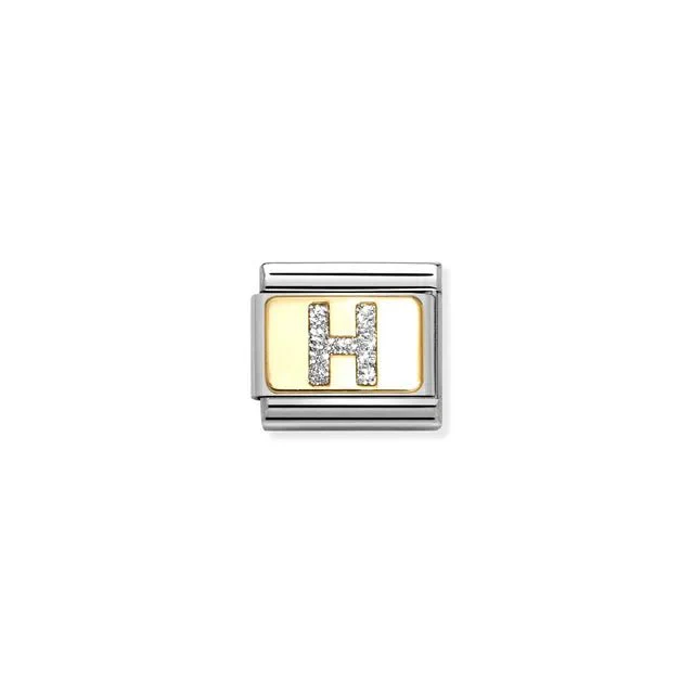 Nomination Composable Link -  Glitter Letter H