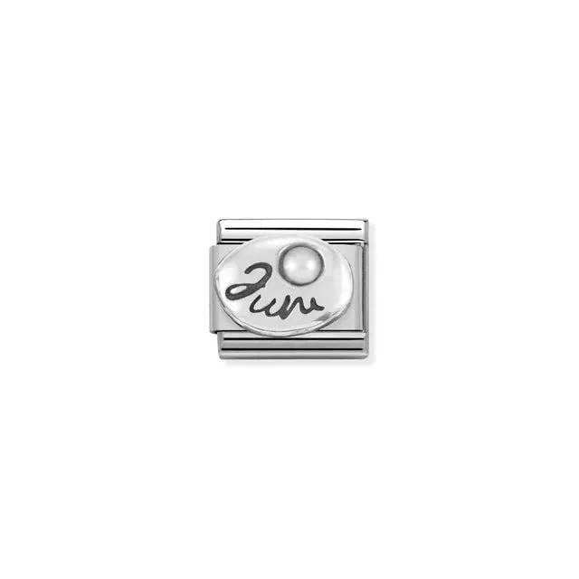 Nomination Composable Link - June In Silver