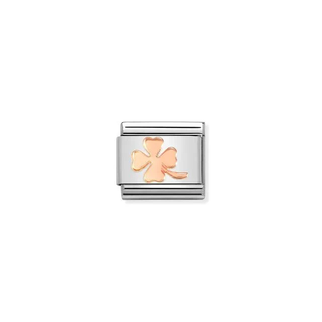 Nomination Composable Link Rose Gold - Four-Leaf Clover