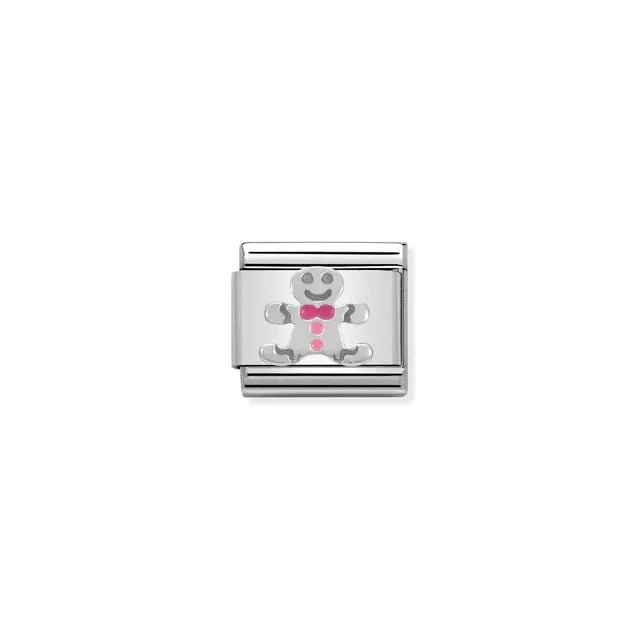 Nomination Composable Link Silver - Gingerbread Man