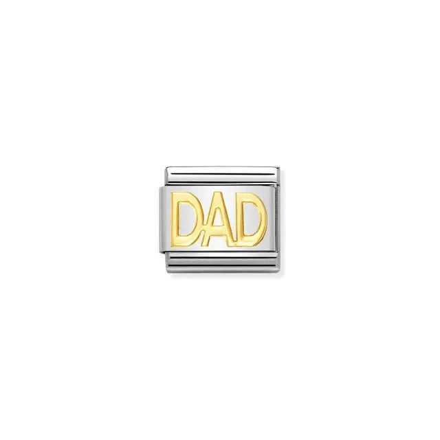 Nomination Composable Link Silver - Gold Dad