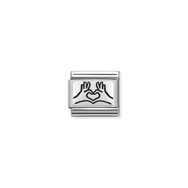 Nomination Composable Link Silver - Heart Hands