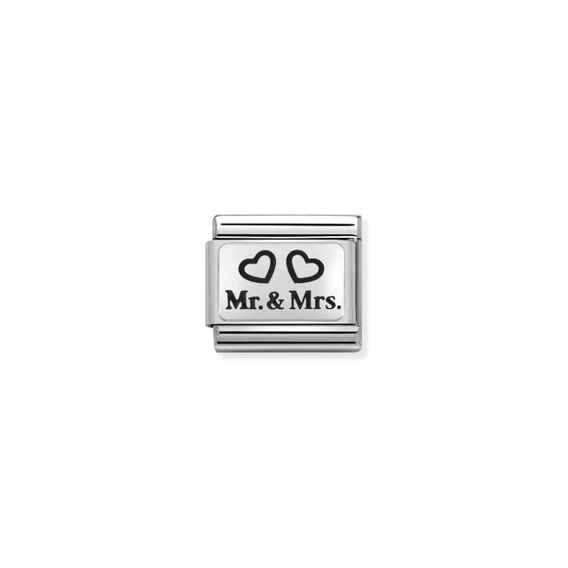 Nomination Composable Link Silver - Mr & Mrs