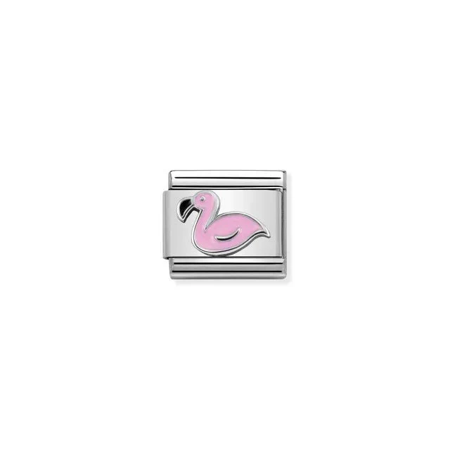 Nomination Composable Link Silver - Pink Flamingo