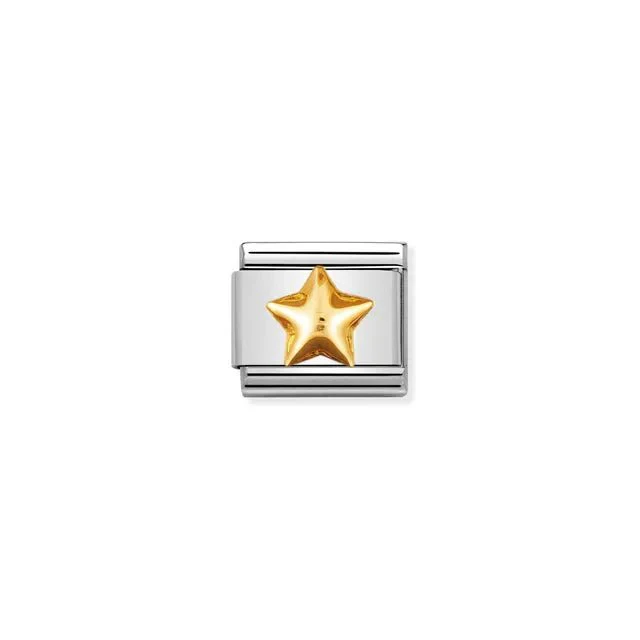 Nomination Composable Link Silver - Gold Raised Star