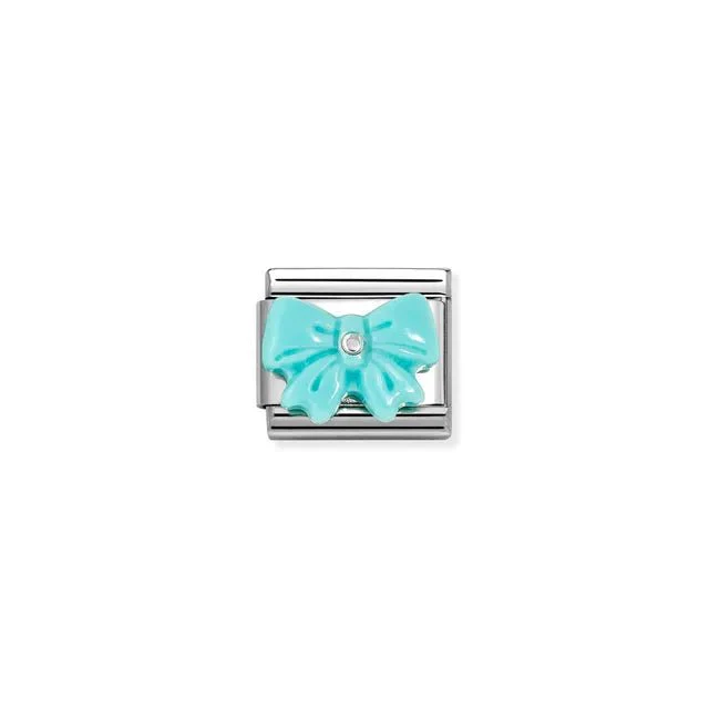 Nomination Composable Link Silver - Turquoise Bow