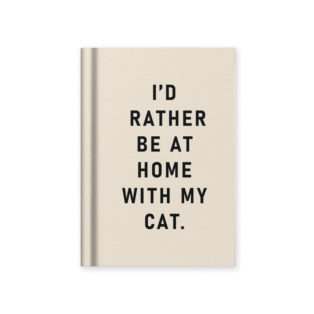 Ohh Deer A7 Hardback Notebook – Rather Be Home With My Cat