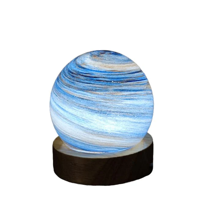 Aurora Mist Planet Night Light – USB Globe Lamp