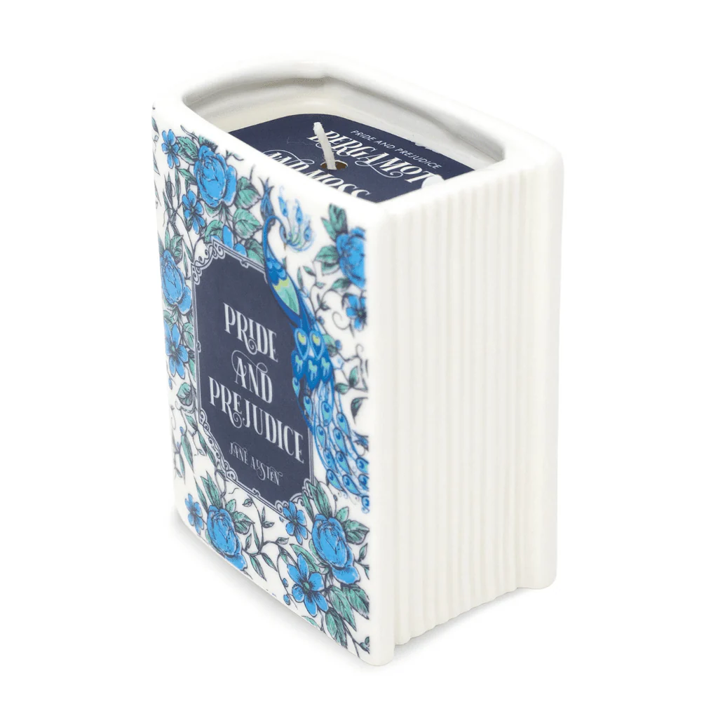 Pride and Prejudice Book Shaped Ceramic Candle - Image 3
