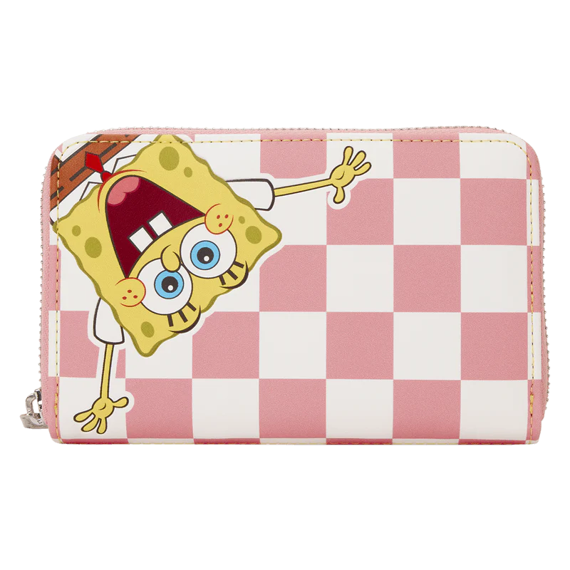 SpongeBob SquarePants & Patrick Star Checkered Zip Around Wallet