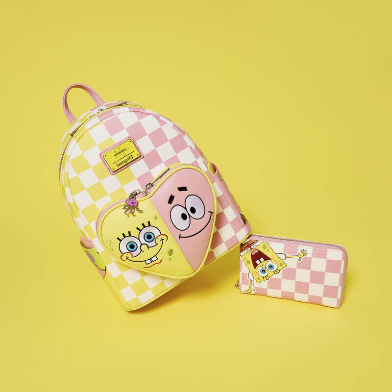 SpongeBob SquarePants & Patrick Star Checkered Zip Around Wallet - Image 6