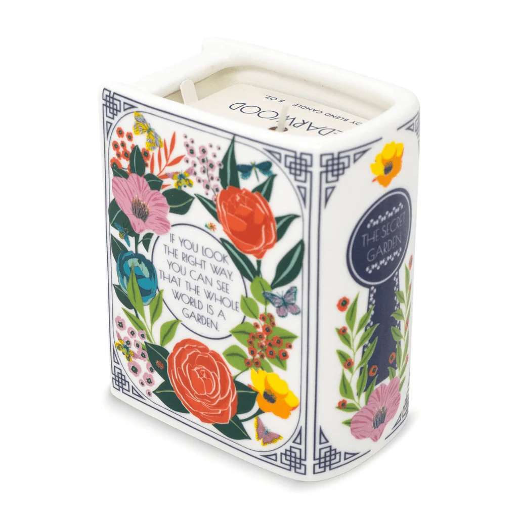 The Secret Garden Book Shaped Ceramic Candle - Image 5