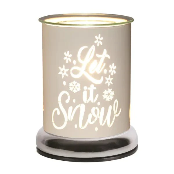 Touch Electric Wax Melt Burner – White Let It Snow 17cm