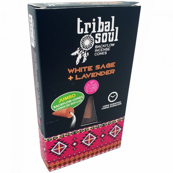 Tribal Soul Back Flow Cones - White Sage & Lavender