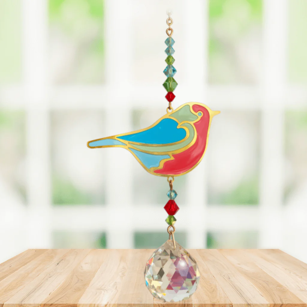 Robin Crystal Suncatcher – Crystal Dreams Range - Image 2