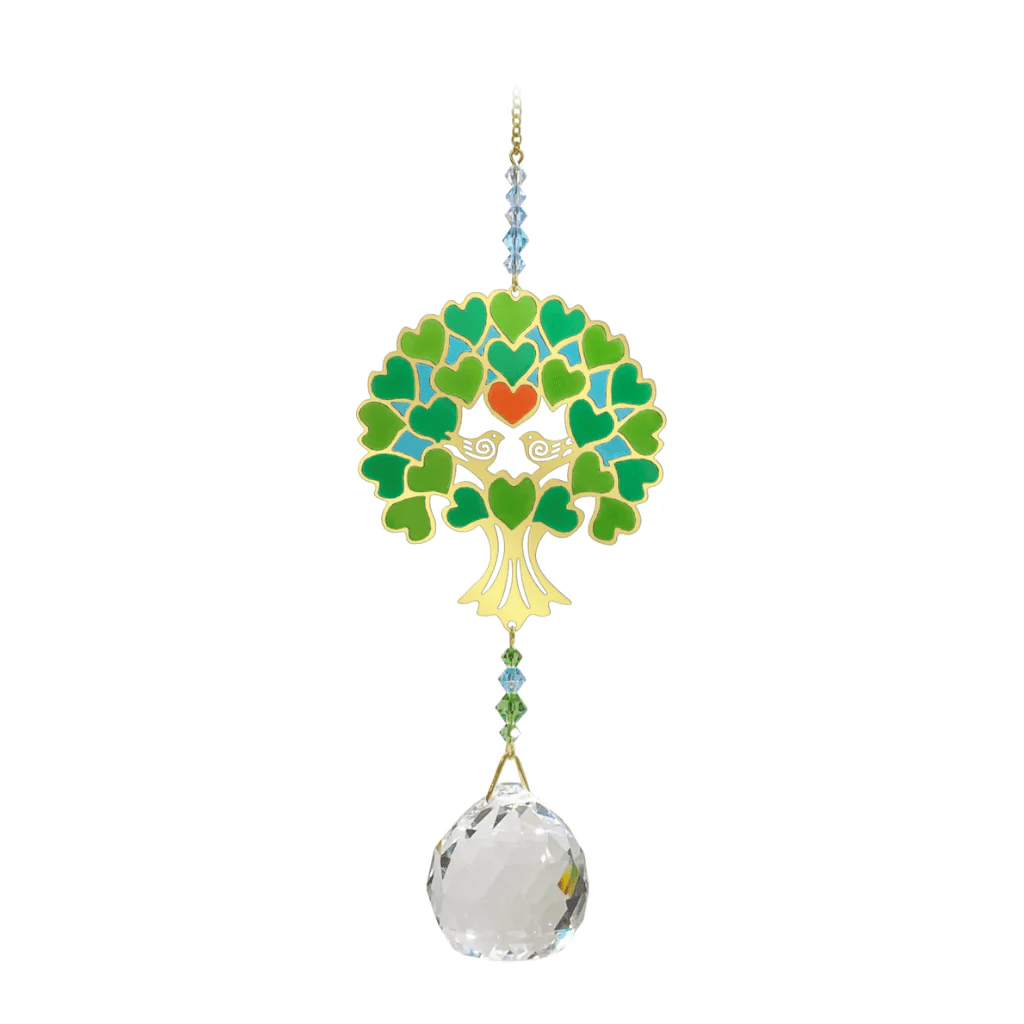 Wild Things Crystal Wonders Tree of Life Green Crystal Suncatcher