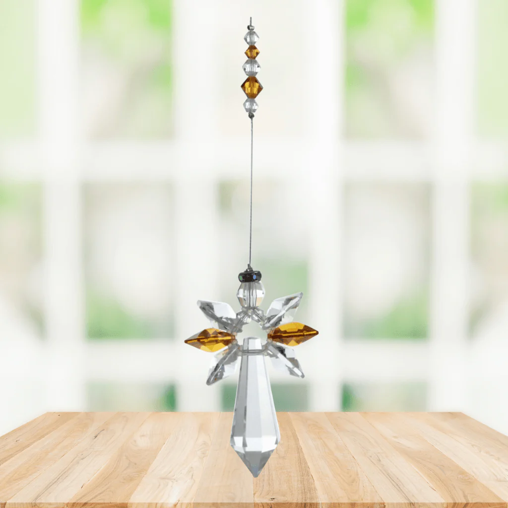 Wild Things Large Topaz Guardian Angel – November Birthstone Gift - Image 2