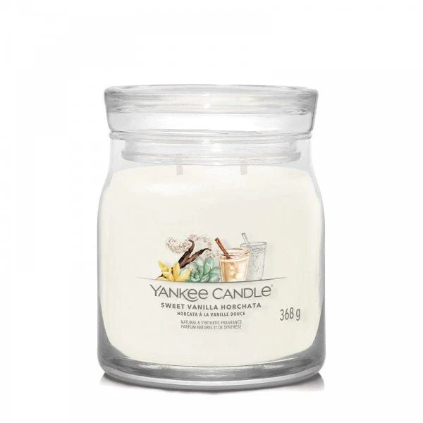 Yankee Candle Signature Medium Jar Candle - Sweet Vanilla Horchata